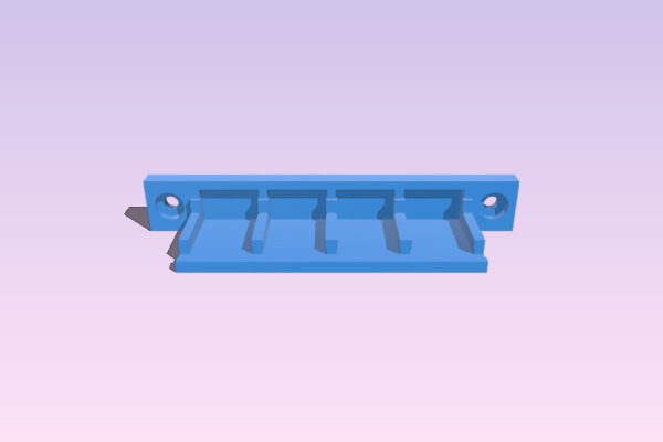 Wago 221 4x2 extrusion mount | 3d print model
