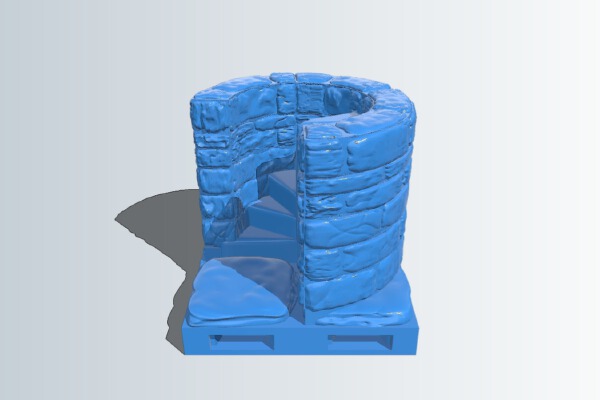 OpenForge 2.0 Corner Spiral Stair Up (ORIG) OpenLock Base | 3d print model