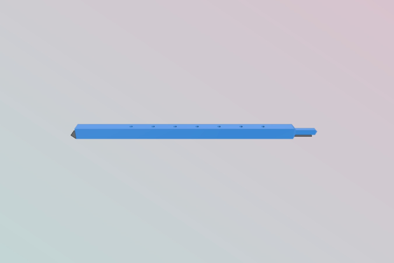 Stackable modular plant support pole_stick