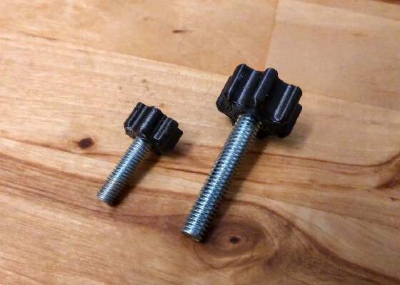 Star Knob M5 & M6 Handle | 3d print model
