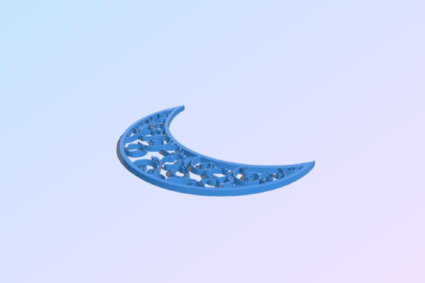 Elegant Moon | 3d print model