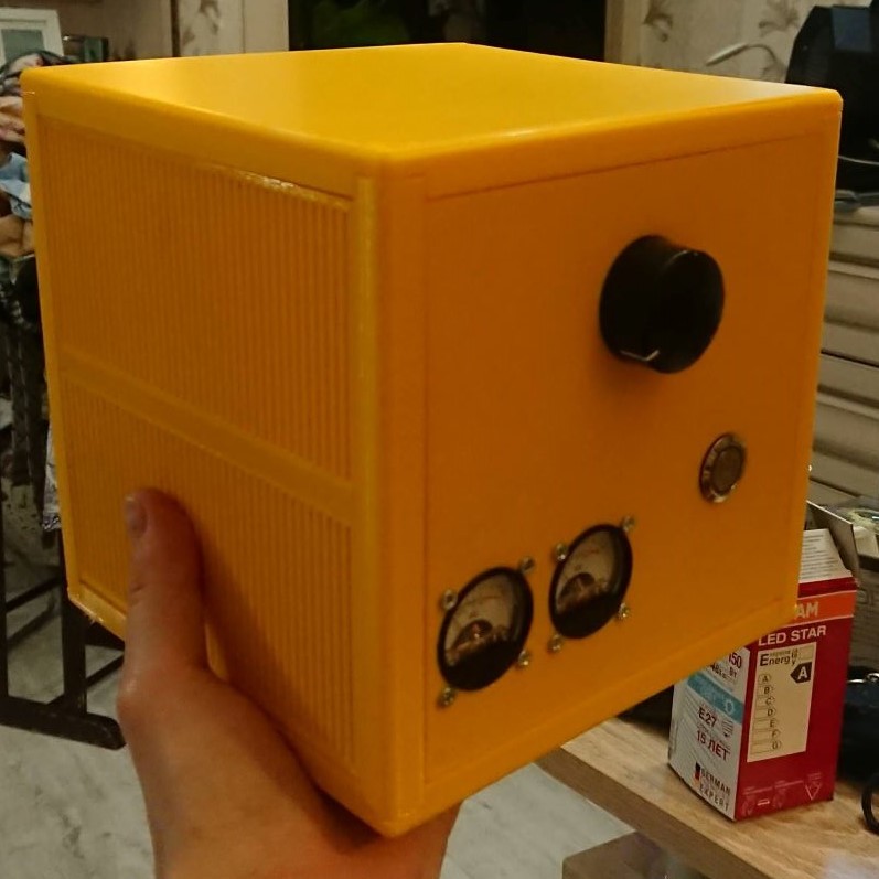 prefabricated housing for audio amplifier