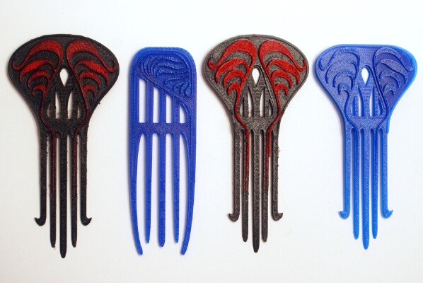 Art Nouveau Hair Ornaments | 3d print model