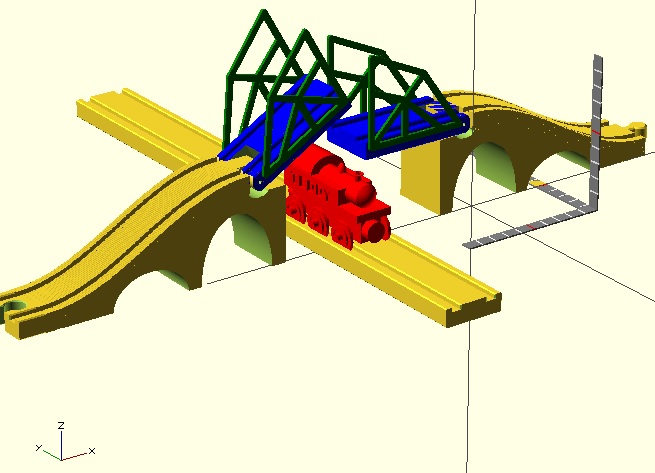 Drawbridge for wooden toy (Thomas) train set
