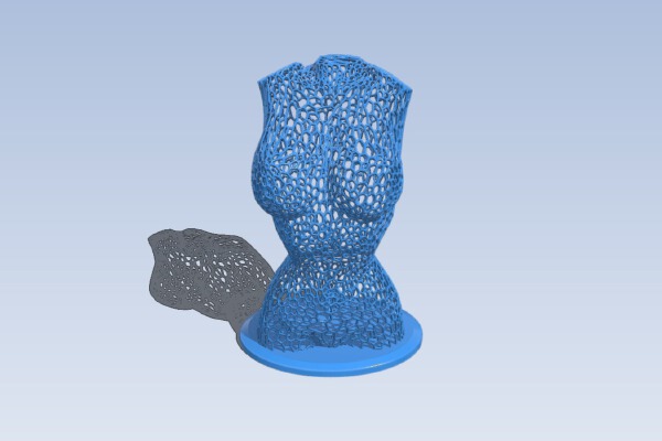 Female Body Voronoi | 3d print model
