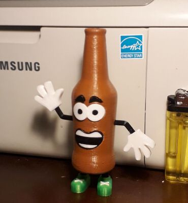 Uomo birra _ Beerman | 3d print model