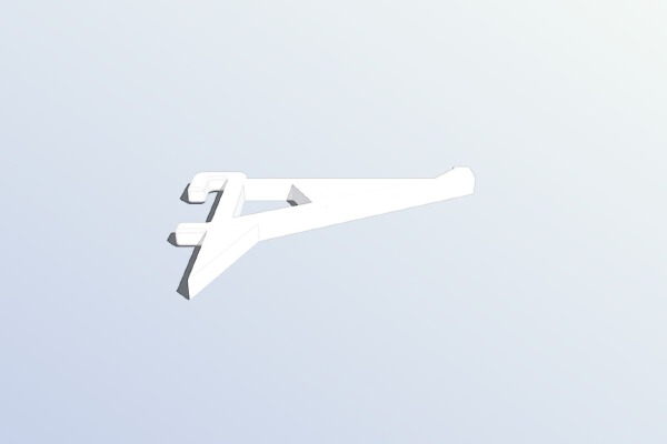 Strong-ish pegboard hook for Ikea Skadis | 3d print model