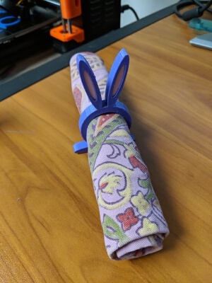 Easter Bunny Napkin Ring Multicolor | 3d print model