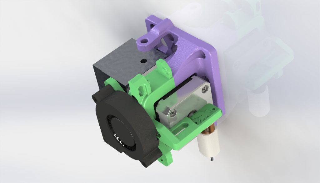 Stock-ish Extruder Mount for Anet A8 and Alike! (Includes Chain and Mount Or Chainless!)