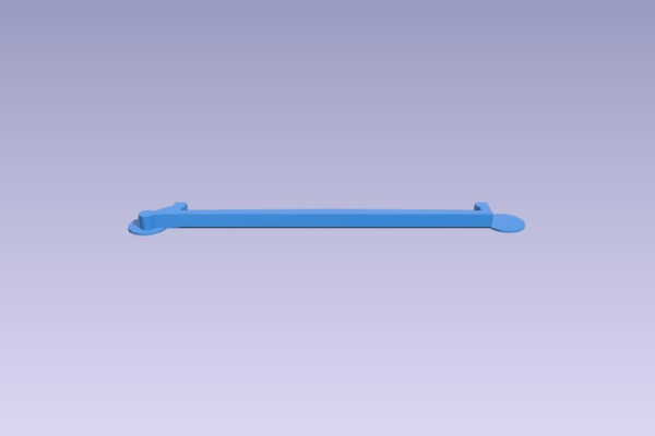 Makerbot 2X Hold Down Clamps 152mm | 3d print model