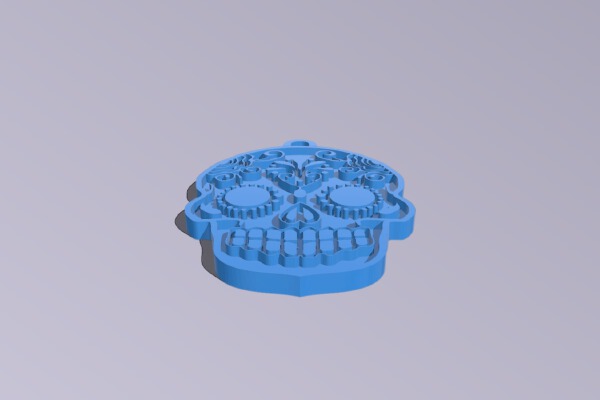 Skull keychain | 3d print model