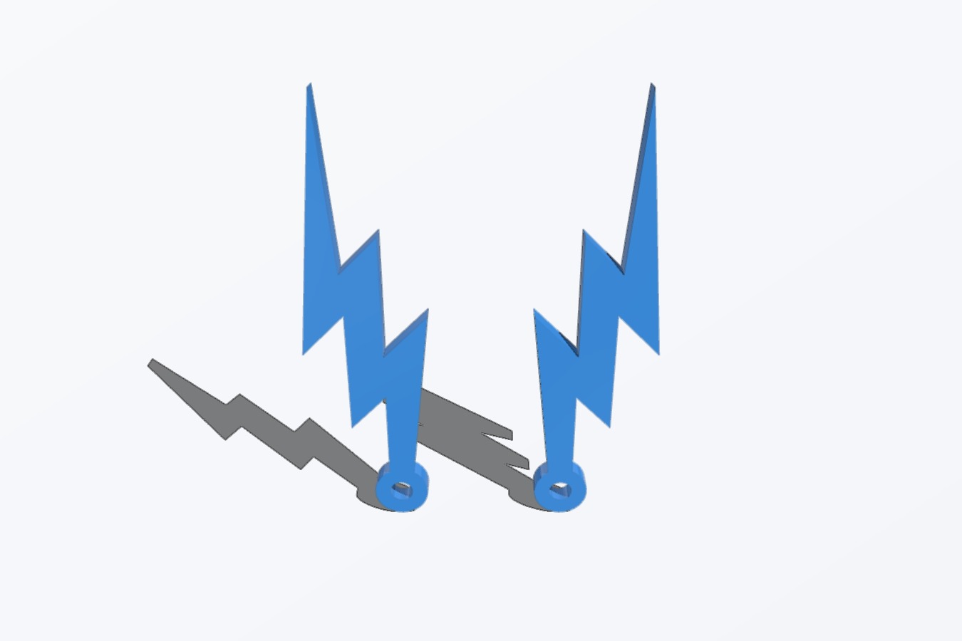 Simple Lightning Earrings