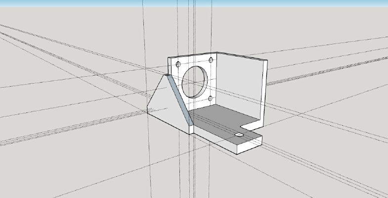 Ez3d Y axis motor mount | 3d print model