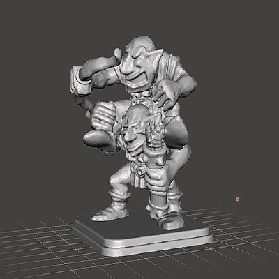 HeroQuest - Goblin Archer Tag Team | 3d print model
