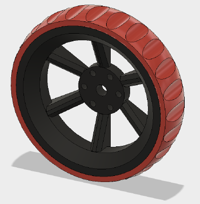 Robot Wheel - 90mm Pololu Mount | 3d print model