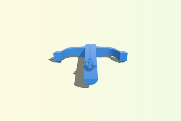 PlasticCrossBow 130 mm length 134.5 mm wide | 3d print model