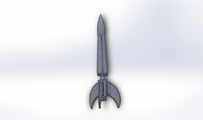 Rocket with Helicopter recovery system | 3d print model
