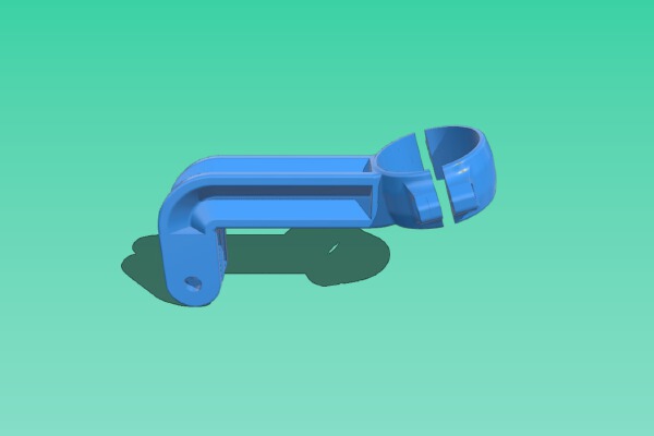 Standard GoPro 27.2mm Seat Post Mount | 3d print model