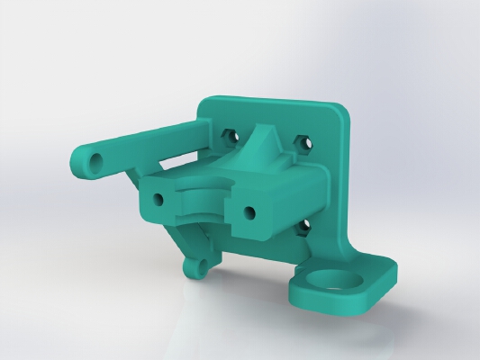 i3 Bowden E3D Holder with Prox sensor | 3d print model