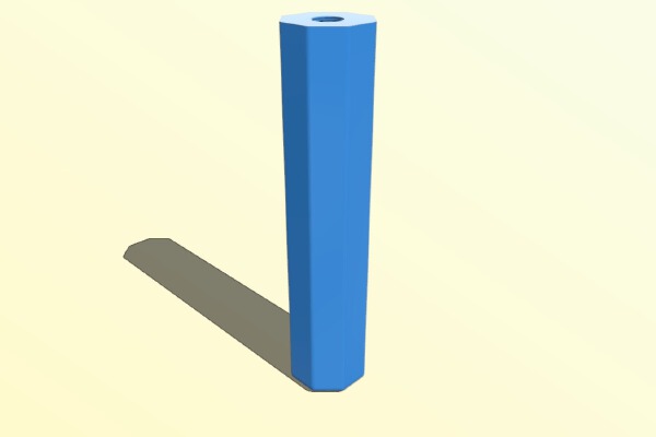 Hexagonal airsoft silencer _ supressor | 3d print model