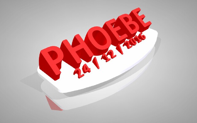 Phoebe Birthday | 3d print model