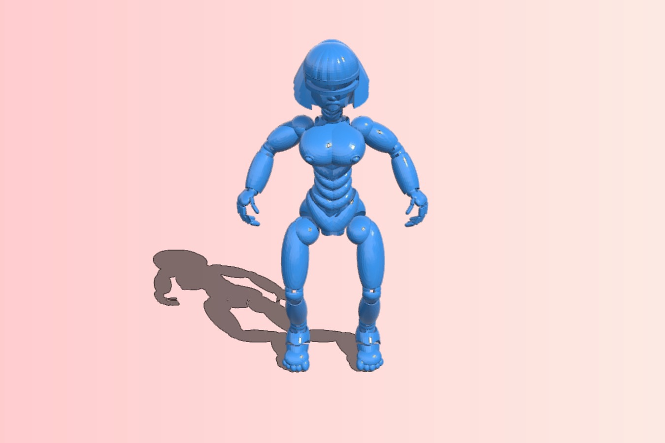 Ball-Joint Love Doll Prototype (Scale 1mm = 1cm)