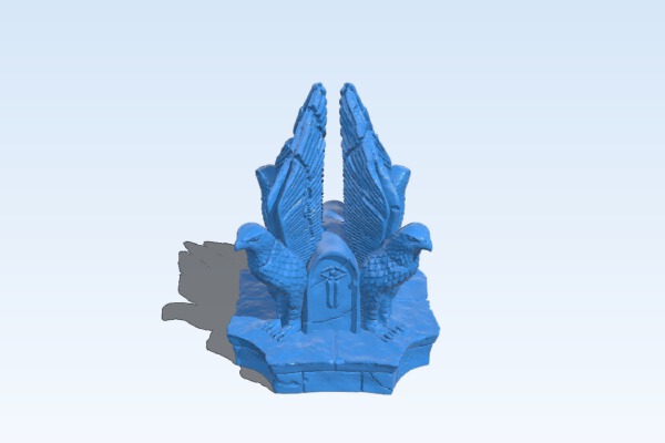 Ancient Hilltop Ruin – Bird Statue | 3d print model