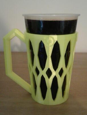 Plastic Pint Cup Holder | 3d print model