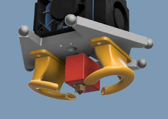 NSK Dual-C fanducts for FLSun SR | 3d print model