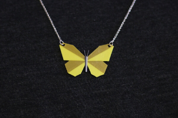 Multi-Color Butterfly Necklace | 3d print model