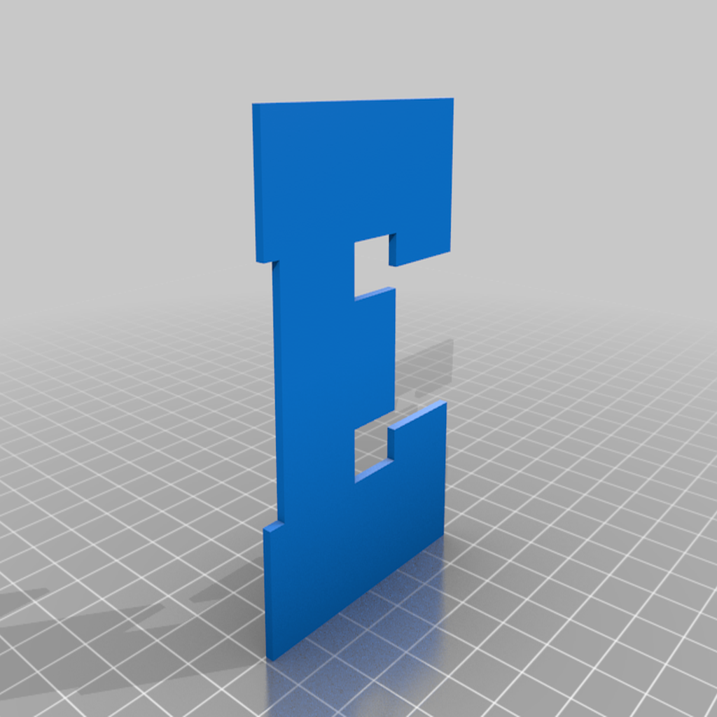 Alphabet creux pour RGB