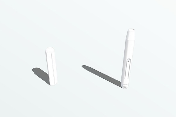 Samsung Galaxy Note 7_8 S-Pen holder pen | 3d print model