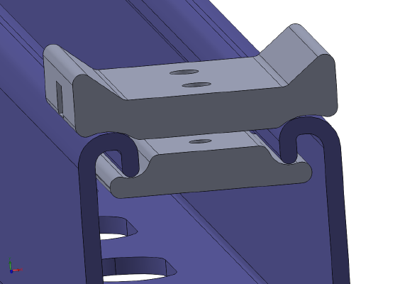 UniStrut Zip Tie Attachment | 3d print model