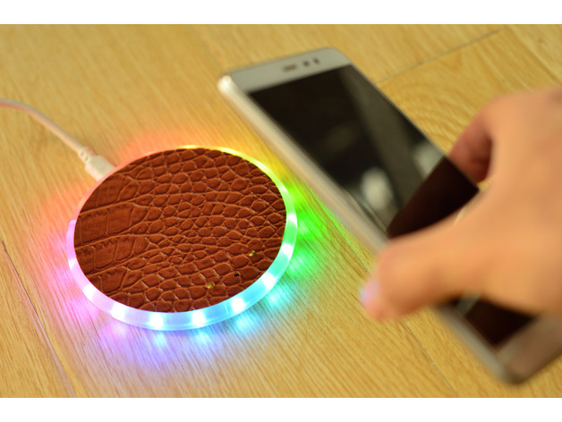 wireless charger with a sound-sensing sparkle