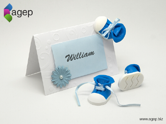 Place Card Decoration - Baby Shoe | 3d print model