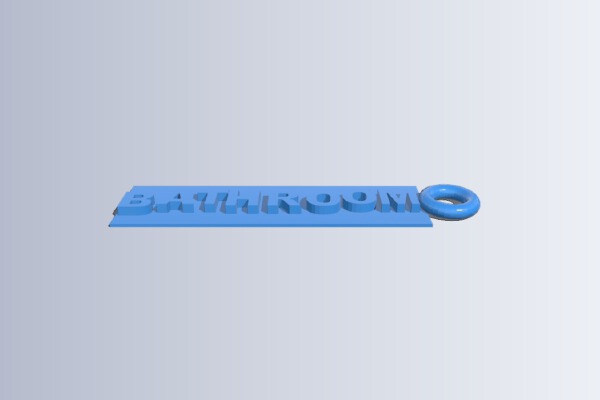 bathroom pass | 3d print model