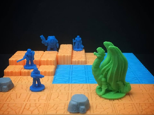 OpenTactics Wasteland Tiles (18mm scale) | 3d print model