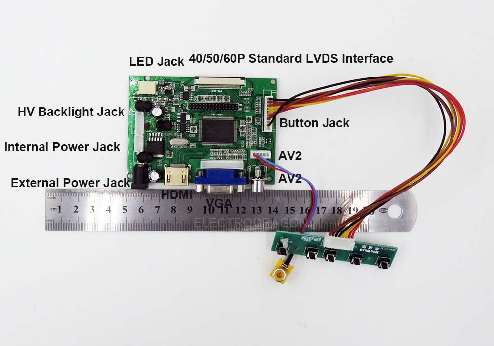 LCD LVDS controller case