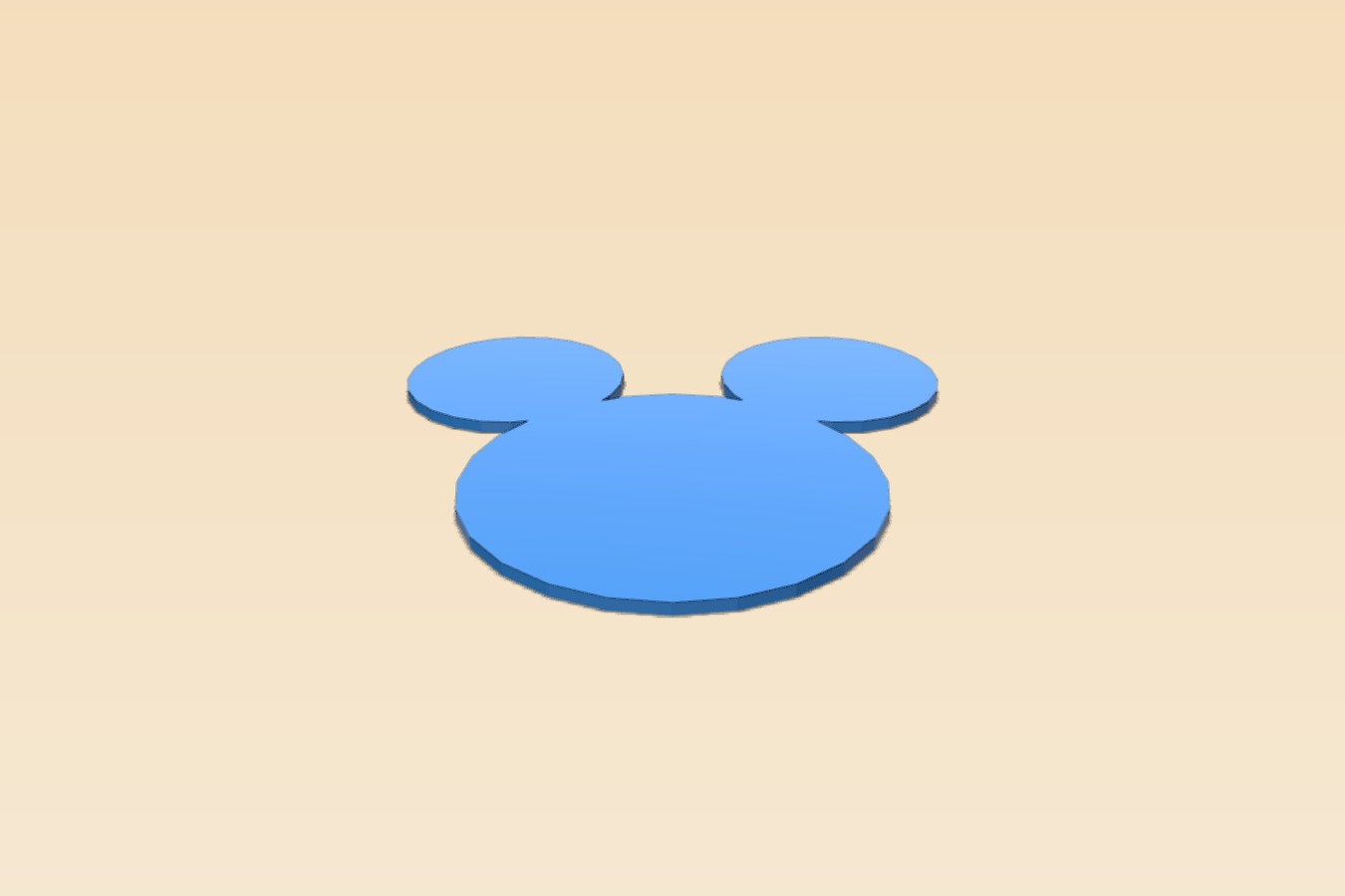 Simple Mickey Mouse Head