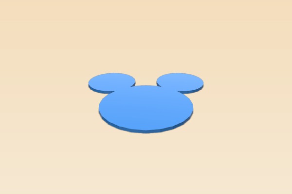 Simple Mickey Mouse Head | 3d print model