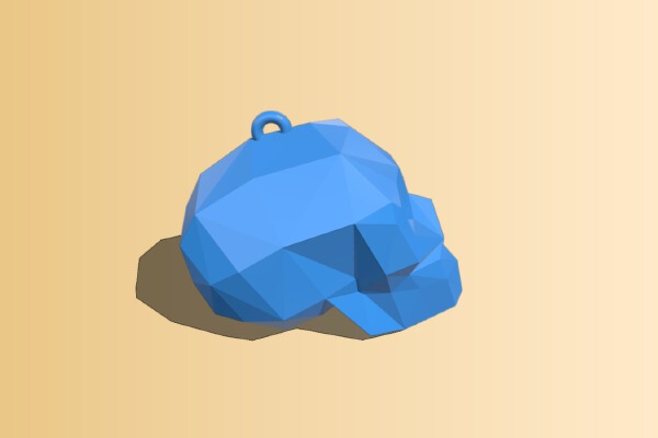 Low poly skull halloween | 3d print model