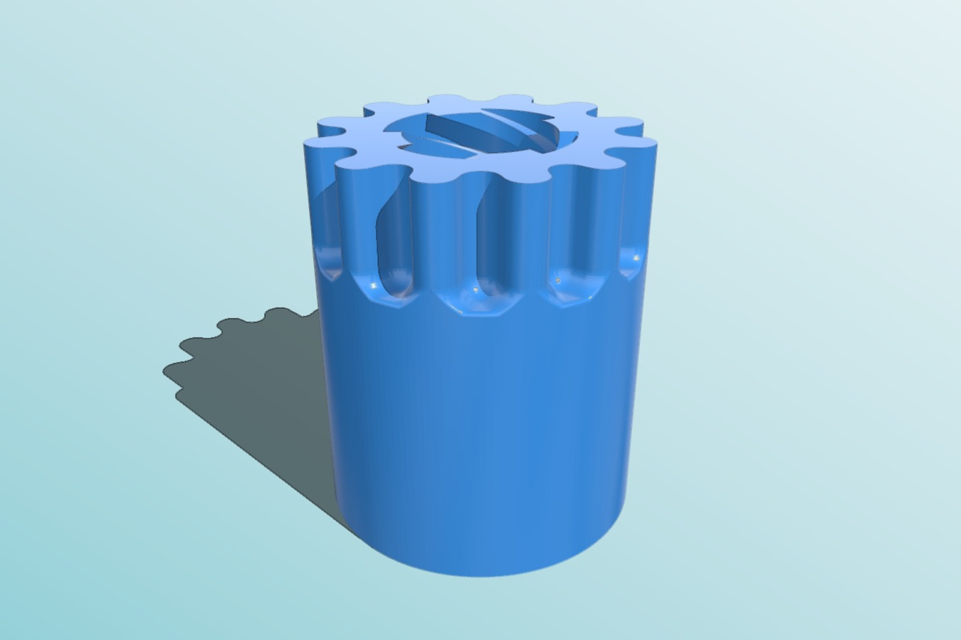 Backlash adjusting nut for linear stepping motor.