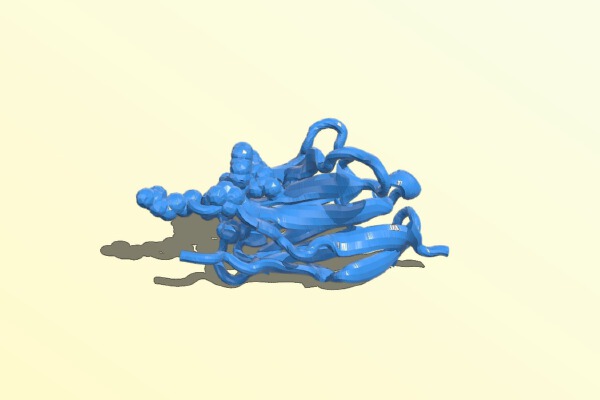 Variable Light-Chain Antibody Domain | 3d print model