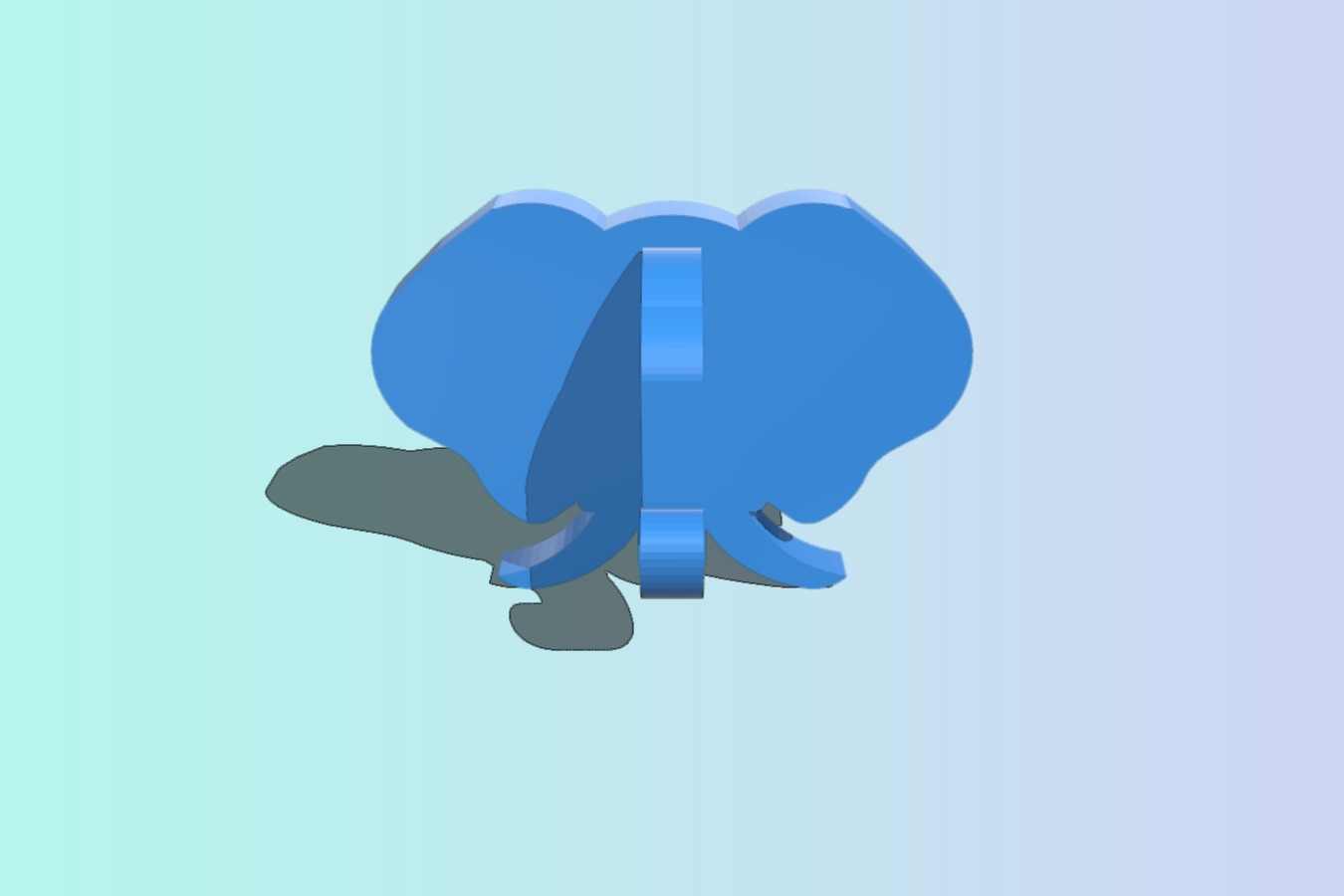 Elephant coat hook