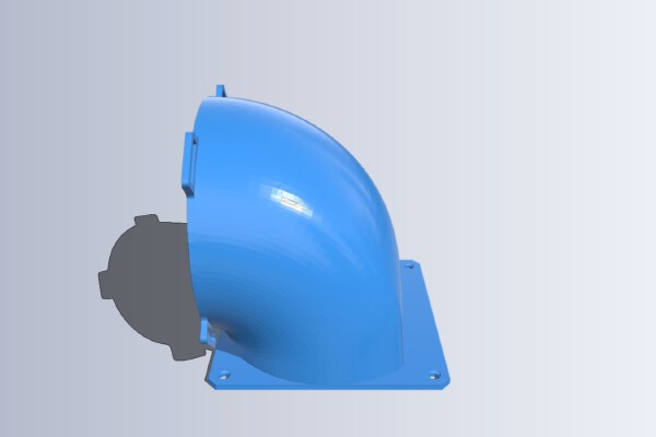 NR200 CPU Intake Duct | 3d print model