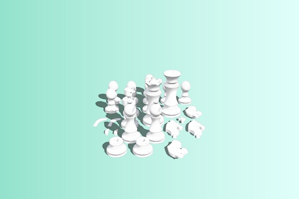 Chessset Version 1 | 3d print model