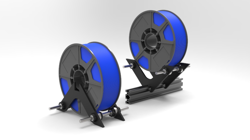 Soporte de Filamento _ Filament Spool Holder - Perfil 2020 ó Mesa