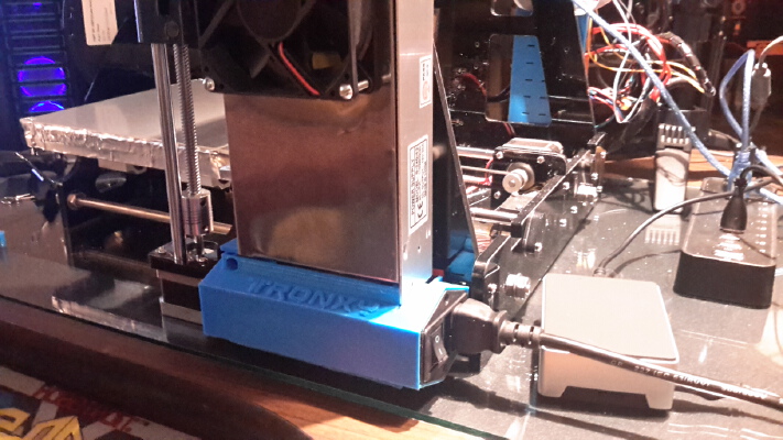 Printer Power Supply cover for integrated switch fuse plug | 3d print model