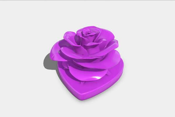 Rose heart | 3d print model