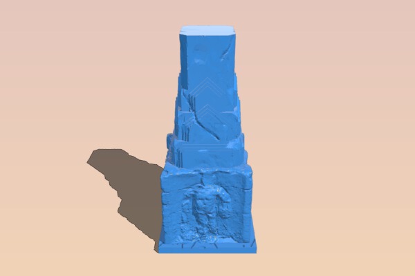 Column with Carved Base (for 28mm gaming) | 3d print model